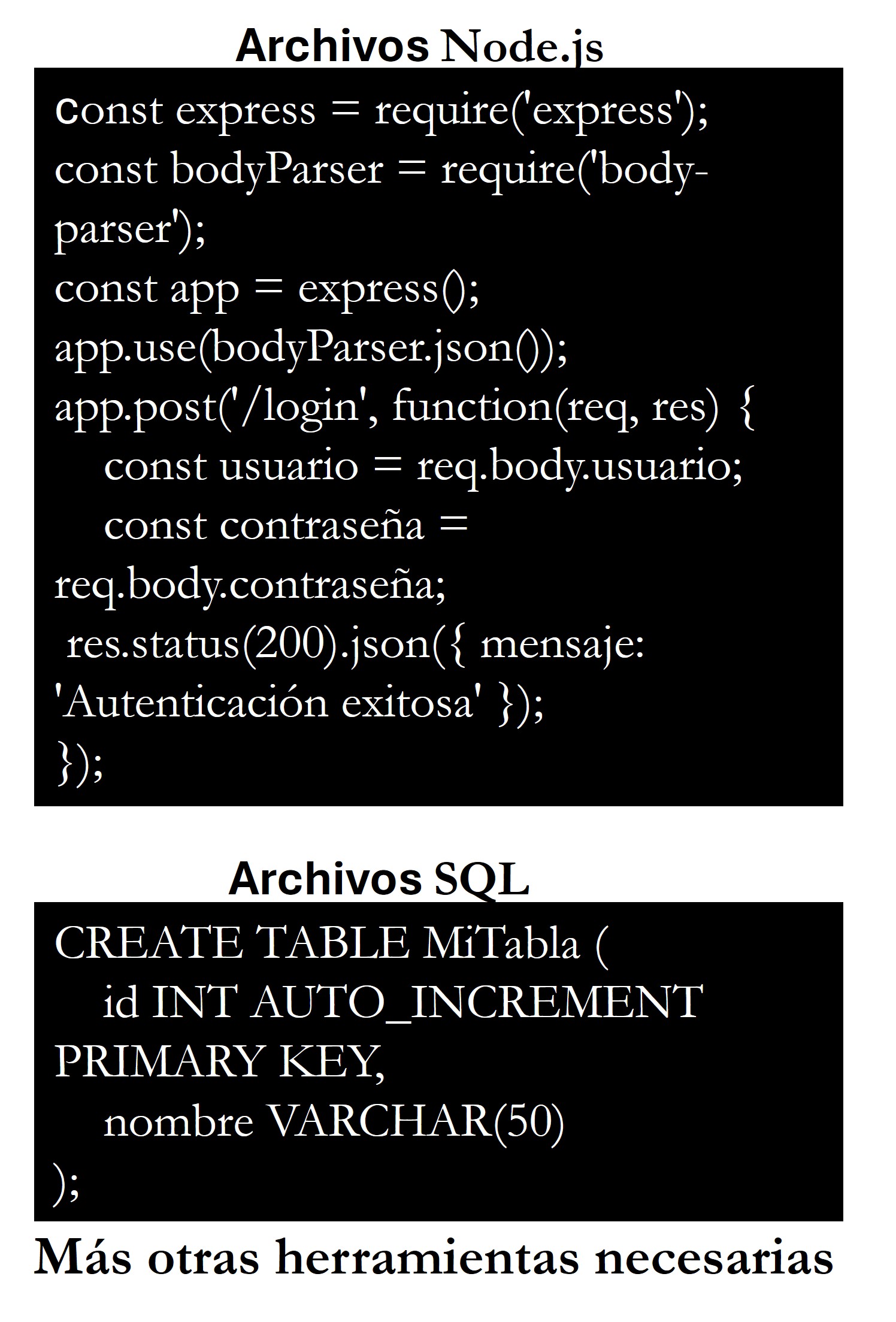 Node.js , SQL